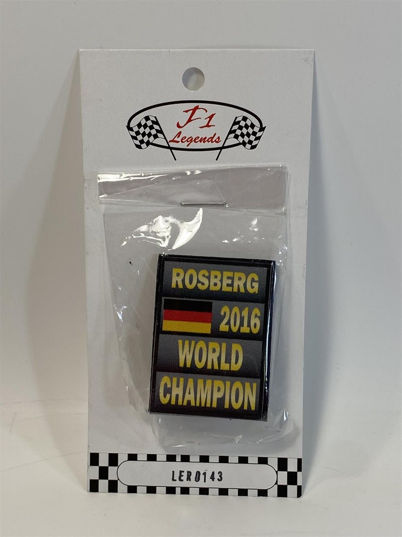 nico rosberg 2016 world champion f1 board signage 1:43 scale cartrix 43011