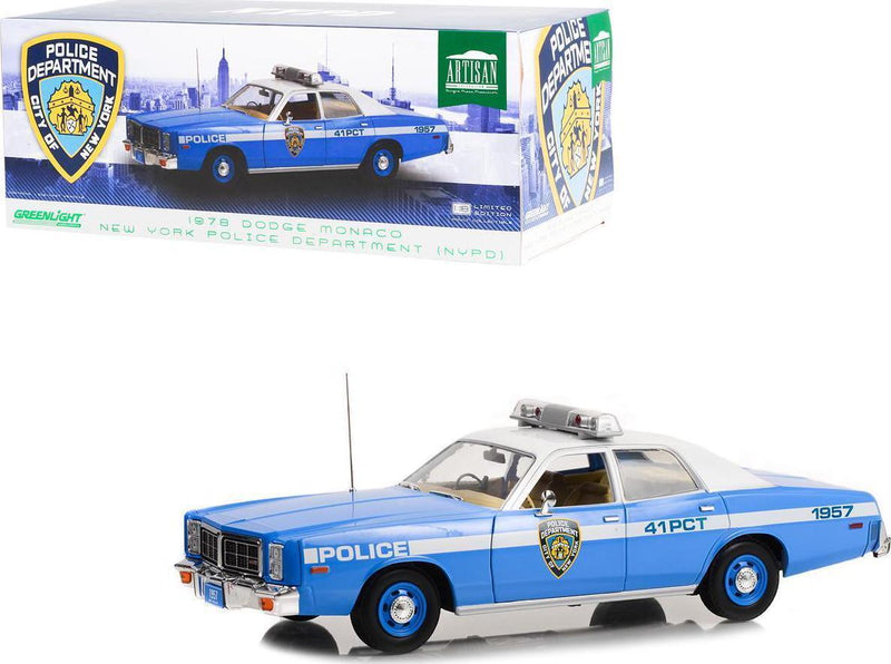 NYPD Dodge Monaco 1978 Artisan Collection 1:18 Scale Greenlight 19132