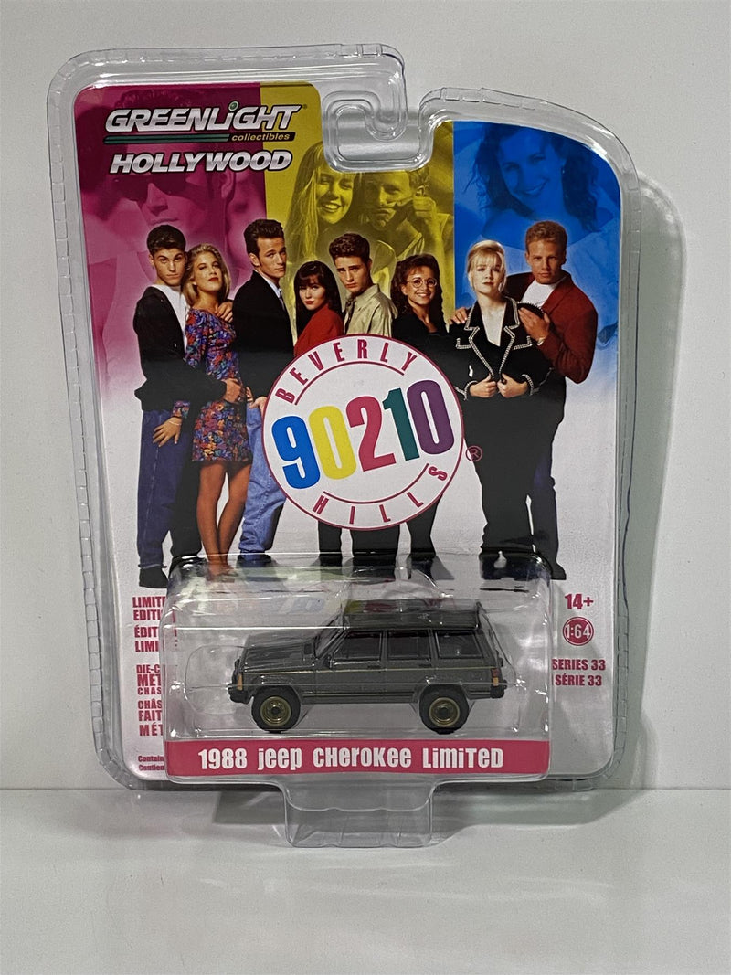 beverly hills 90210 1988 jeep cherokee limited 1:64 greenlight 44930a