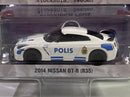 2014 nissan gt-r r35 stockholm polis hot pursuit 1:64 greenlight 42980d