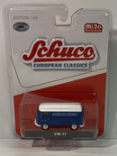 vw t1 porsche blue white schuco european classics 1:64 4800