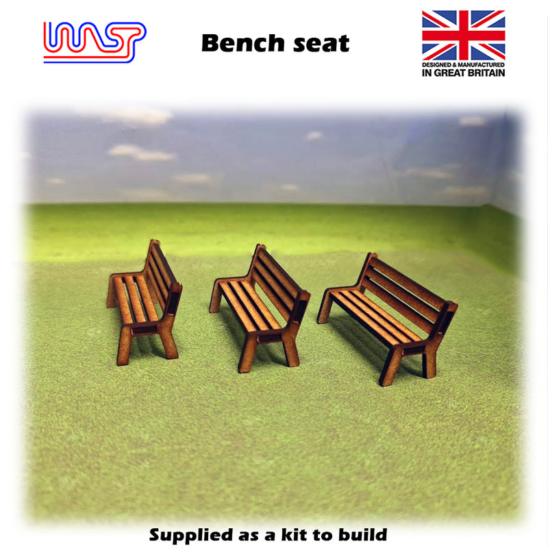 slot car trackside scenery 3 pack bench seats 1:32 scale wasp
