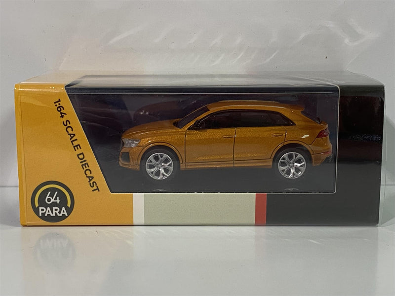 audi rs q8 rhd dragan orange 1:64 scale paragon 65173r new