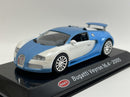 bugatti veyron blue white 2005 supercar collection 1:43 scale scbugatti