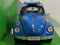 vw volkswagen beetle hard top with surf board blue 1:24 scale welly 22436bsb