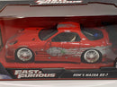 fast and furious doms mazda rx-7 jada 98338 scale 1:24 new