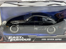 fast and furious 1995 toyota supra black 1:24 scale jada 3007