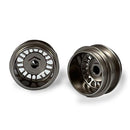 staffs aluminium wheels 2 x bbs deep dish grey rear 15.8 x 10mm staffs slot cars 113