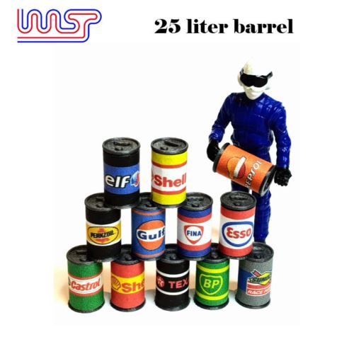 slot car trackside scenery 25l barrel drum x 12 new wasp