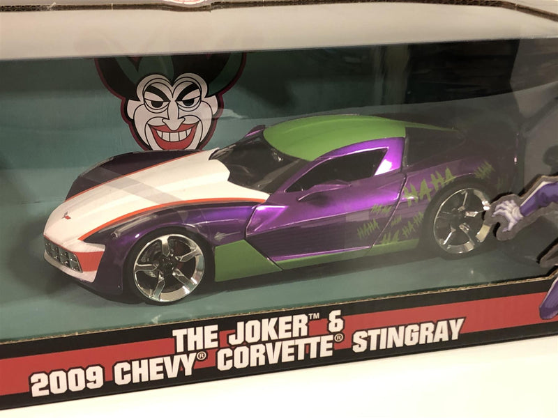 joker 1969 chevrolet corvette stingray with figure 1:24 scale jada 31199