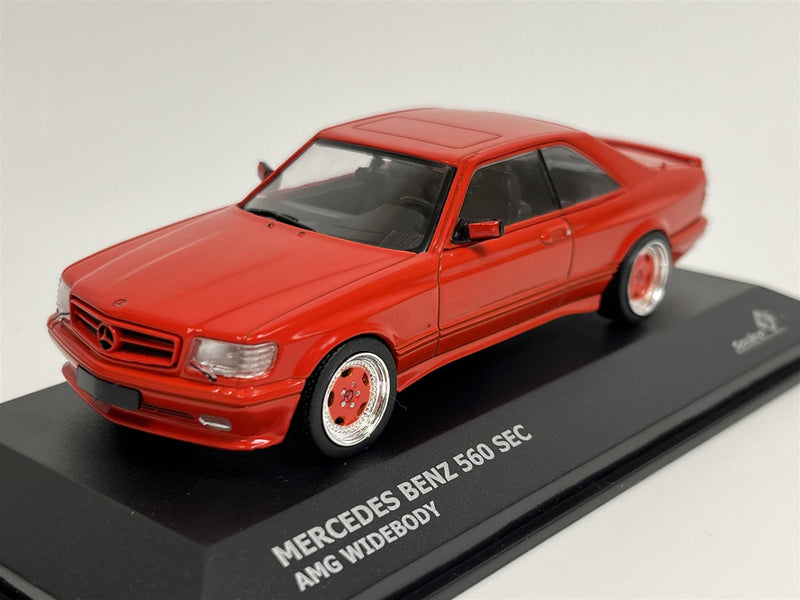 Mercedes Benz 560 SEC AMG Widebody Red 1:43 Scale Solido 4310902