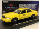 john wick 2 2008 ford crown victoria taxi 1:43 scale greenlight 86561