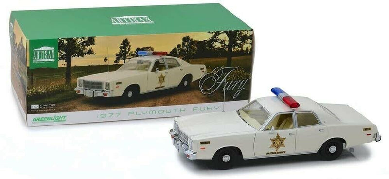 dukes of hazzard 1977 plymouth fury sheriff 1:18 scale greenlight 19055