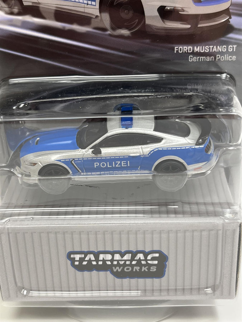 ford mustang gt german police car 1:64 scale tarmac works t64g011gp