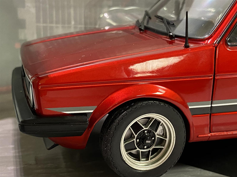 1982 vw volkswagen caddy mki custom red 1:18 scale solido 1803508