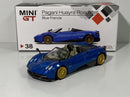 pagani huayra roadster blue francia rhd 1:64 minigt mgt00038r