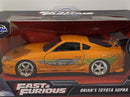 fast and furious brians toyota supra 1:32 scale jada 97345 new box