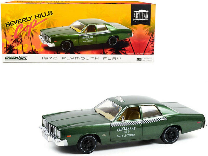 beverly hills cop 1976 plymouth fury cab 1:18 scale greenlight 19110