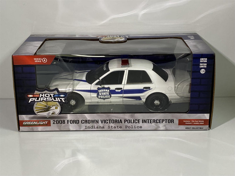 2008 ford crown victoria police interceptor 1:24 scale greenlight 85543