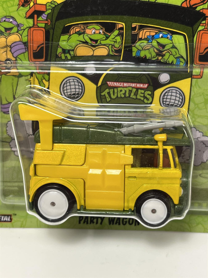 tmnt teenage mutant ninja turtles party wagon hot wheels real riders gjr50