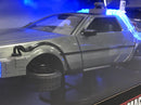 back to the future part ii delorean hover mode and lights 1:24 scale jada 31468