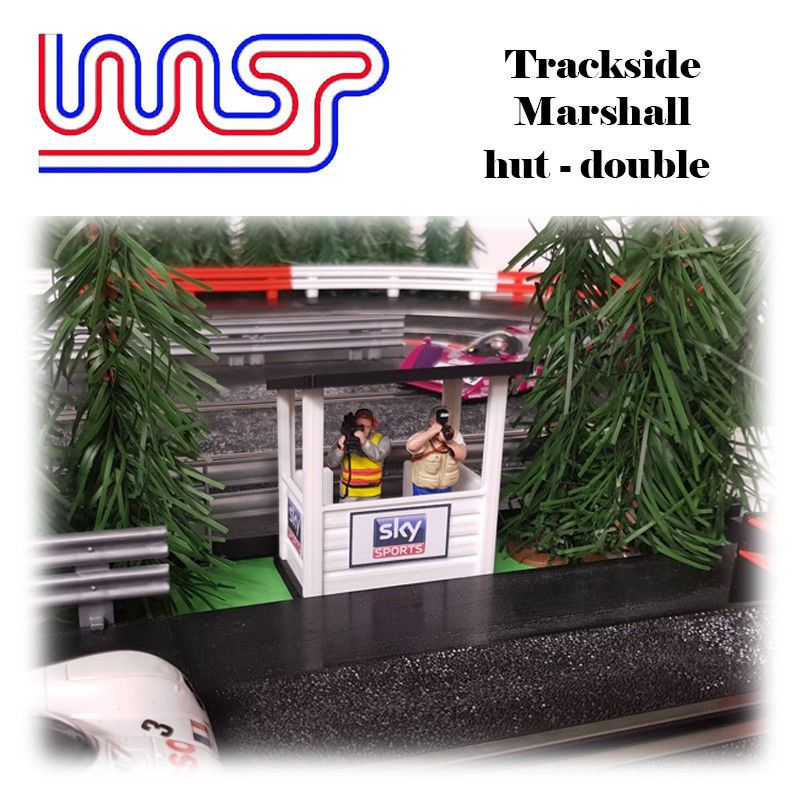 slot car marshall hut double scenery track side display 1:32 scale