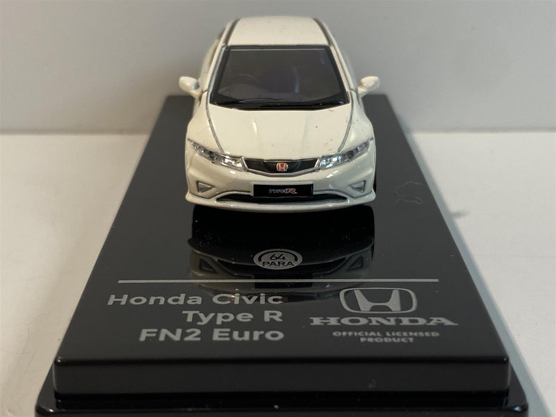 honda civic type r champion white fn2 euro 1:64 scale paragon 65329r