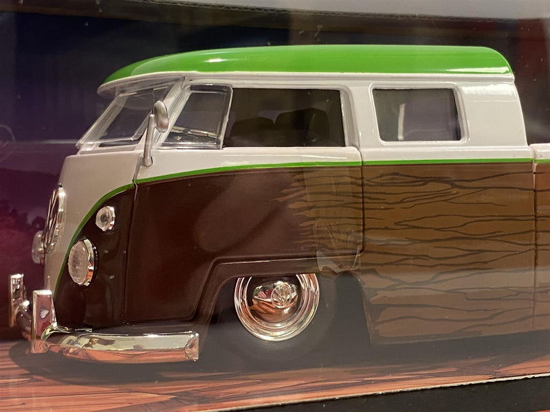 guardians of the galaxy groot and 1963 vw bus pick up 1:24 jada 31202