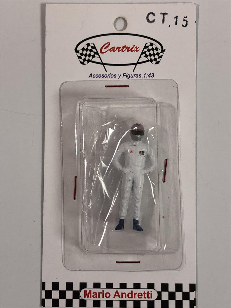 mario andretti 1978 1:43 scale racing figure cartrix ct15