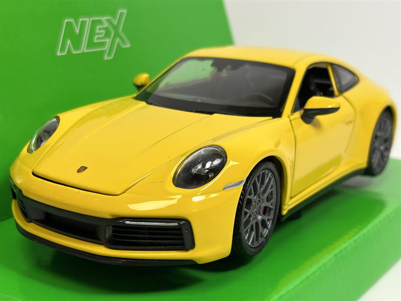 Porsche 911 Carrera 4S Yellow 1:24 Welly 24099W