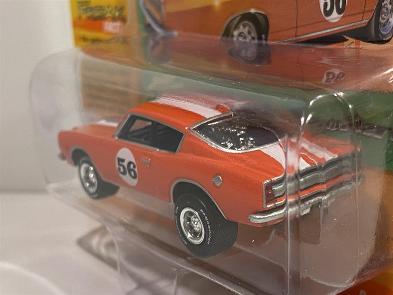 1967 plymouth barracuda custom ultra orange 1:64 johnny lightning jlsf019b