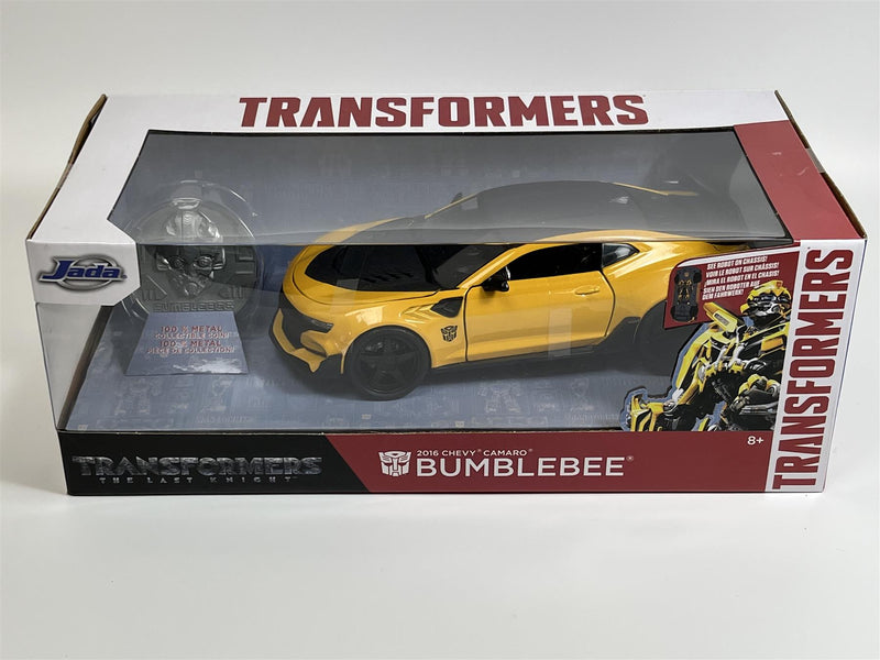 Transformers 2016 Chevy Camaro Bumble Bee with Collectible Coin 1:24 Jada 253115002