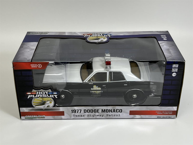 1977 Dodge Monaco Texas Highway Patrol 1:24 Scale Greenlight 85522