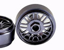 staffs slot cars bbs style grey alloy wheels 16.9 x 8.5mm x 2 staffs 91