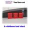 slot car garage pit scenery 800mm - tool chest x 3 red 1:32 scale