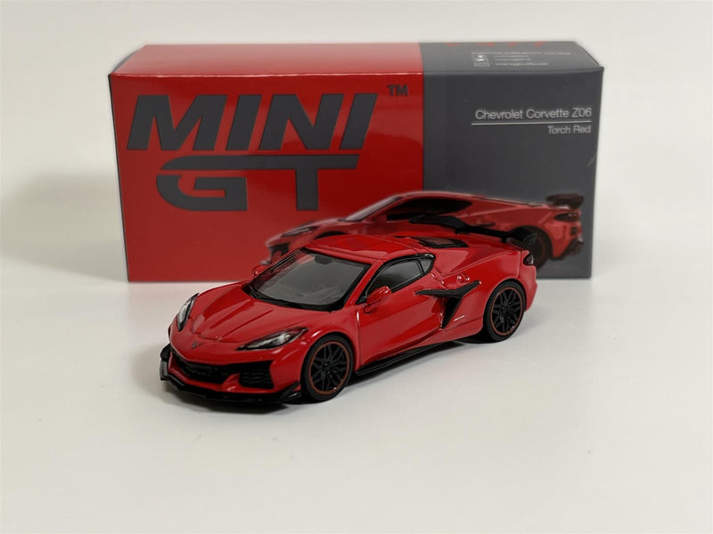 Chevrolet Corvette Z06 Torch Red LHD 1:64 Scale Mini GT MGT00477L