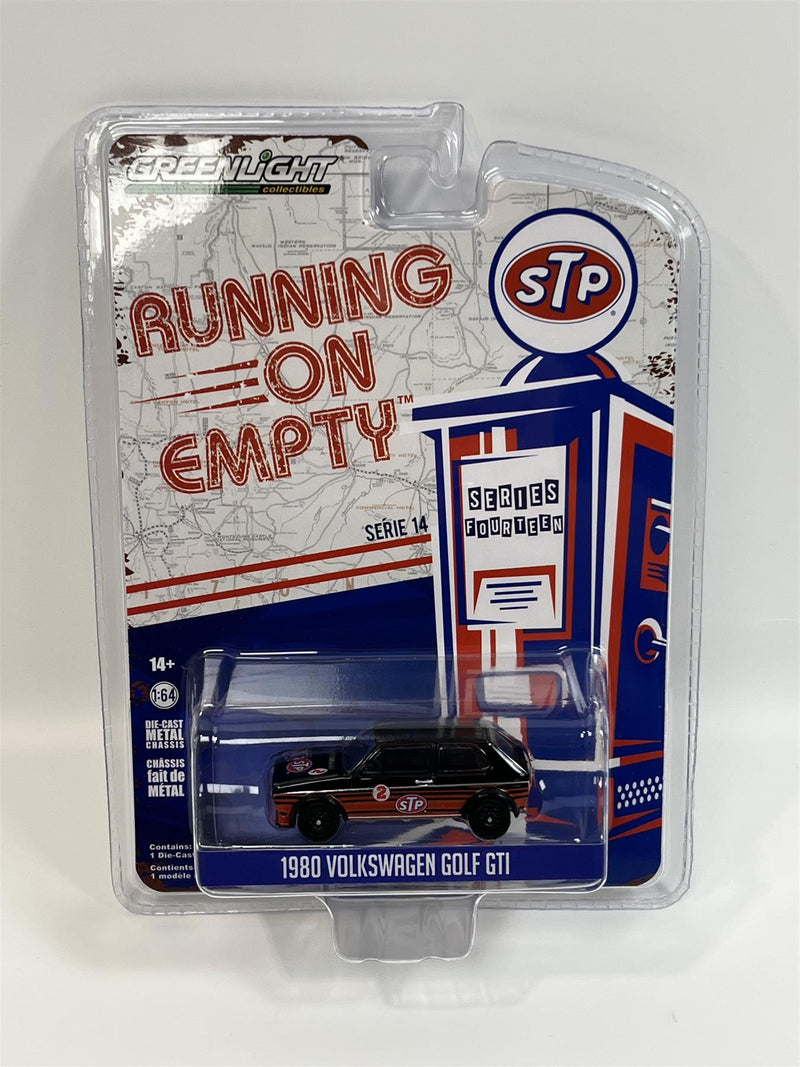 1980 vw volkswagen golf gti stp running on empty 1:64 greenlight 41140d