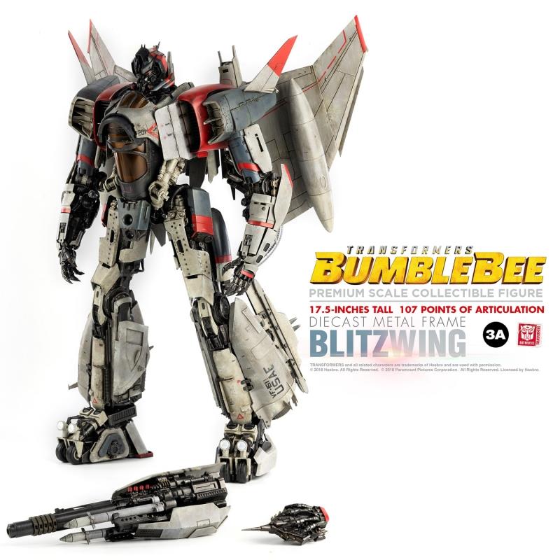 transformers blitzwing premium figure 17.5 inch metal figure threezero  tz0158