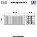 slot car scenery track side 20 foot shipping container 1:32 scale