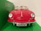 porsche 356b cabriolet red  1:24 scale welly 29390r new