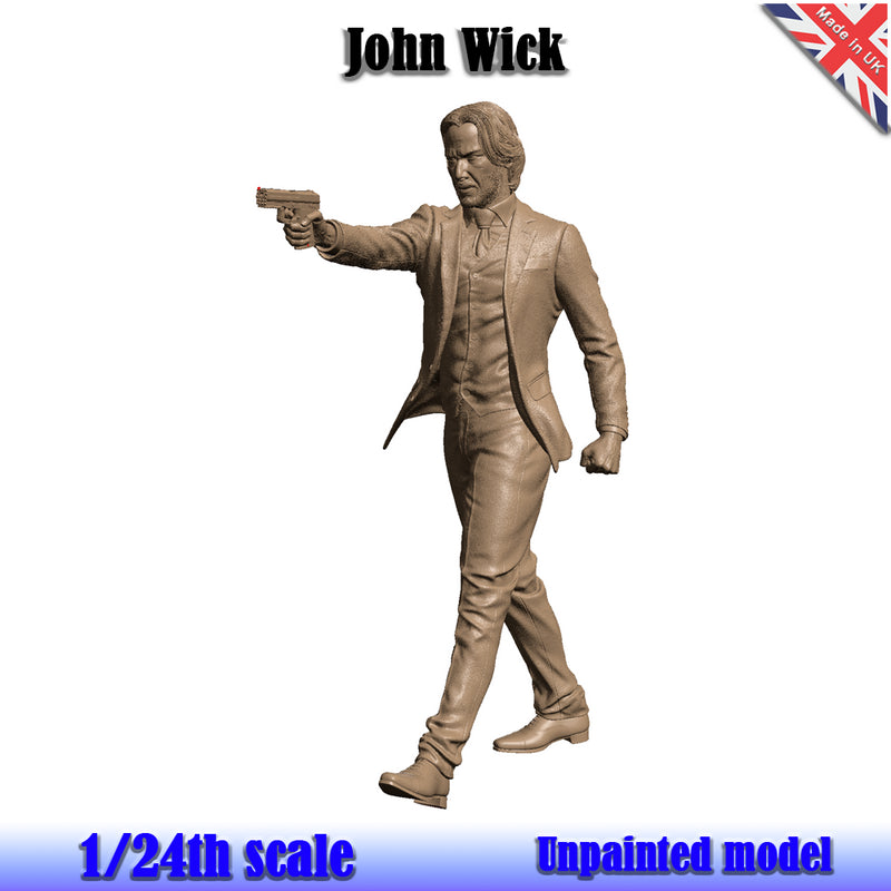 John Wick Unpainted Figure 1:24 Scale Wasp J Wick 24