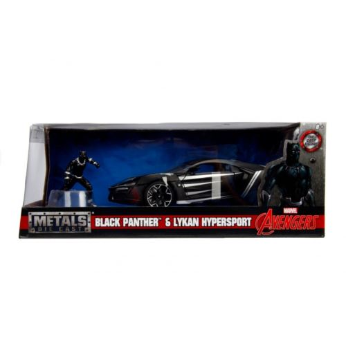 black panther marvel avengers lykan hypersport 1:24 scale jada 99723