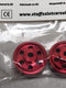 staffs aluminium bullet hole wheels in red 15.8x8.5mm staffs28