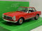 mercedes benz 230 sl red 1:24 scale welly 24093