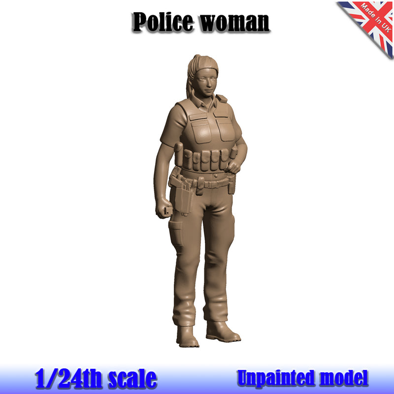 Police Officer  Unpainted Figure 1:24 Scale Wasp PO Wo 24