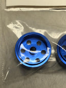 staffs aluminium bullet hole wheels in blue 15.8x8.5mm staffs27