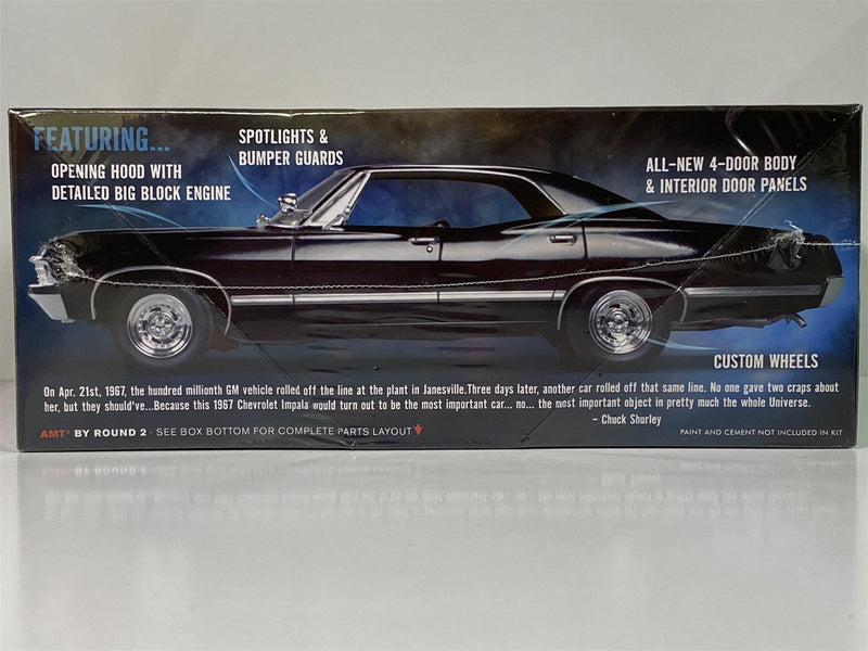 supernatural 1967 chevy impala 1:25 scale model kit amt 1124