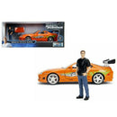 fast and furious brian's toyota supra with brian figure 30738 1:24 scale