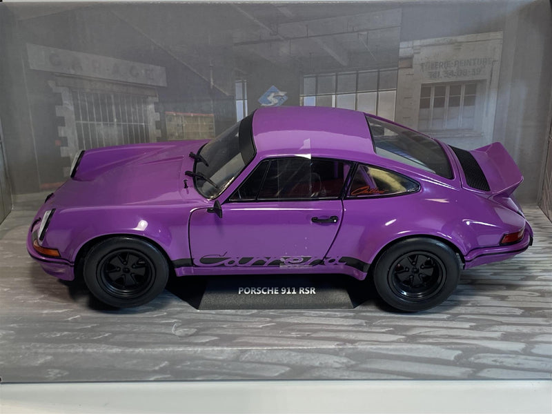 porsche 911 rsr purple sf 1973 1:18 scale solido 1801114