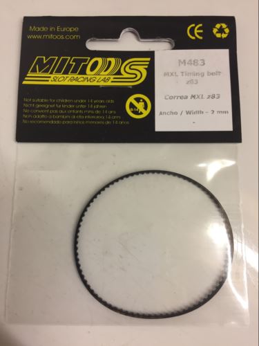 mitoos m483 mxl timing belt z83 tooth width 2mm new